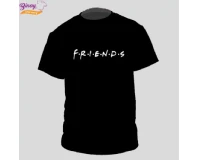 Black Friends Printed T-Shirt For Men