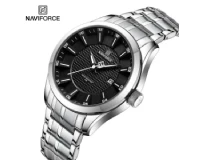 Navi Force NF8032 Black Silver Genuine Watch