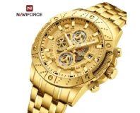 Navi Force NF9227 Golden Genuine Watch