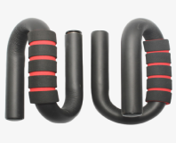 Black Push Up Bar Rubber 330lbs (150kg)