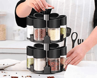 12 Pieces Double Layer Spice Rack