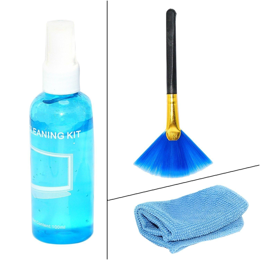 3 In 1 Screen Cleaning Kit With Microfiber Cloth
