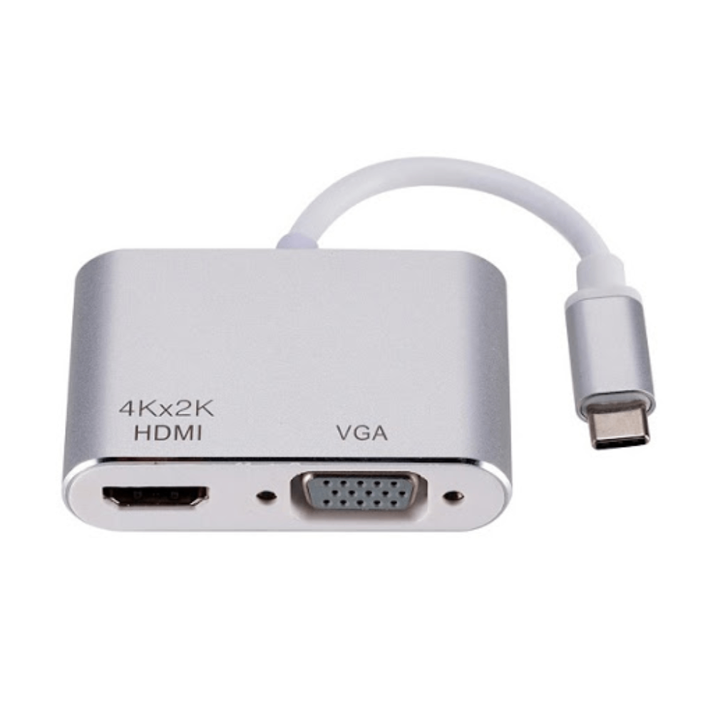 USB-C to HDMI 2.0 and VGA Adapter