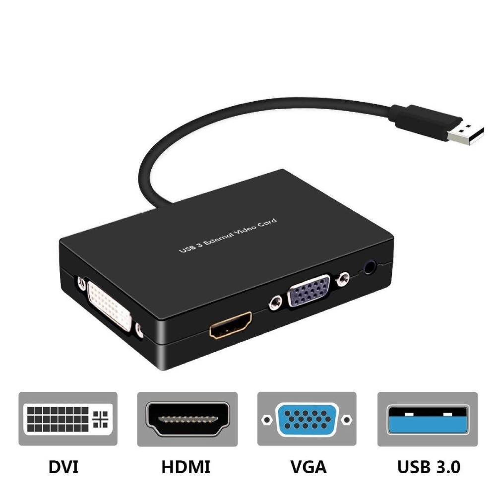 USB 3.0 To HDMI-VGA-DVI