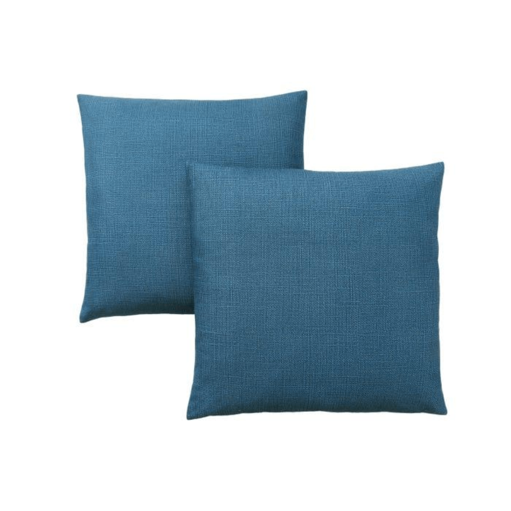 Set Of 2 Pcs Fiber Cushion-Blue