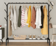 Large Coat Hanging Stand Wardrobe Clothes Hanger