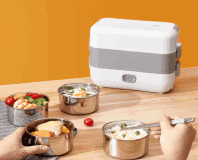 Cooking Lunch Box with 2 Layer Thermal Heating