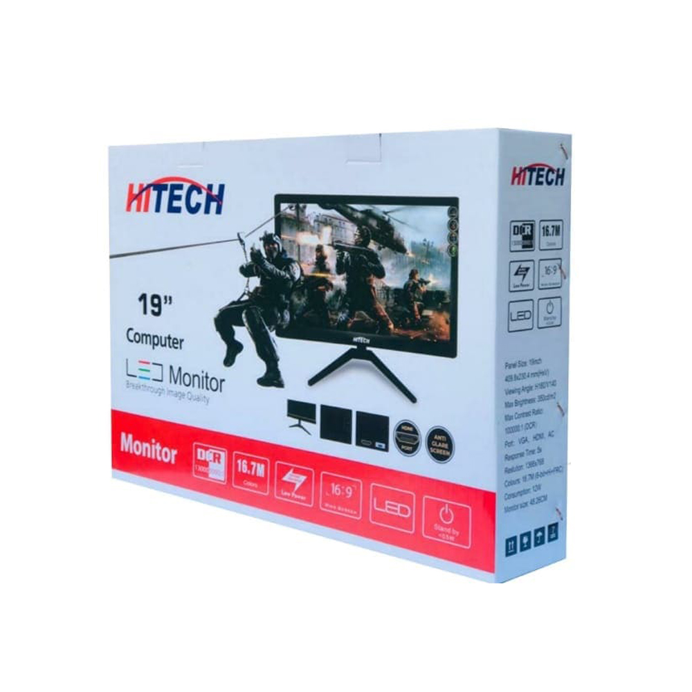 HiTech 19 inch LED Monitor with VGA and HDMI port