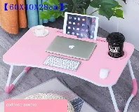 Laptop / Study Table With Cup Holder (Pink)