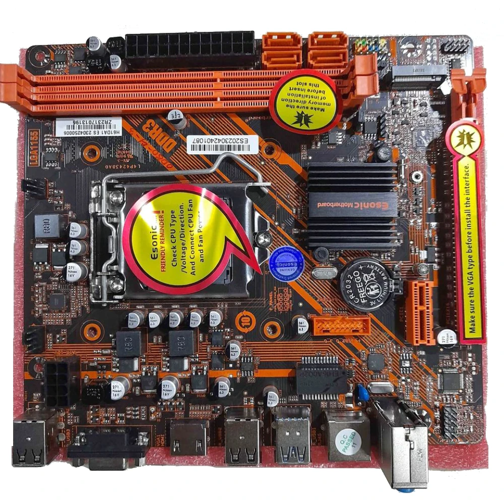 Esonic H61 Motherboard with NVMe Slot