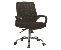 Black Net Steel Base Office Chair