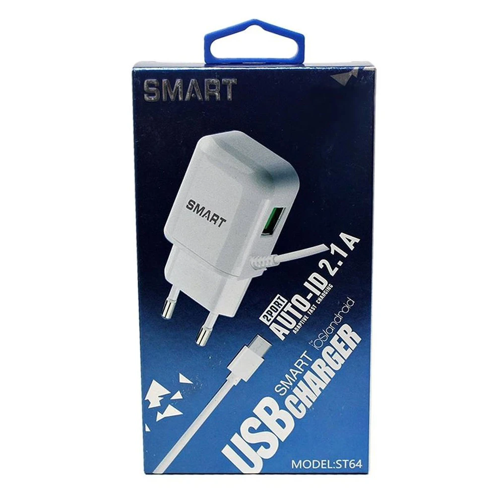 2.1A Smart Charger For Phone/Tablet