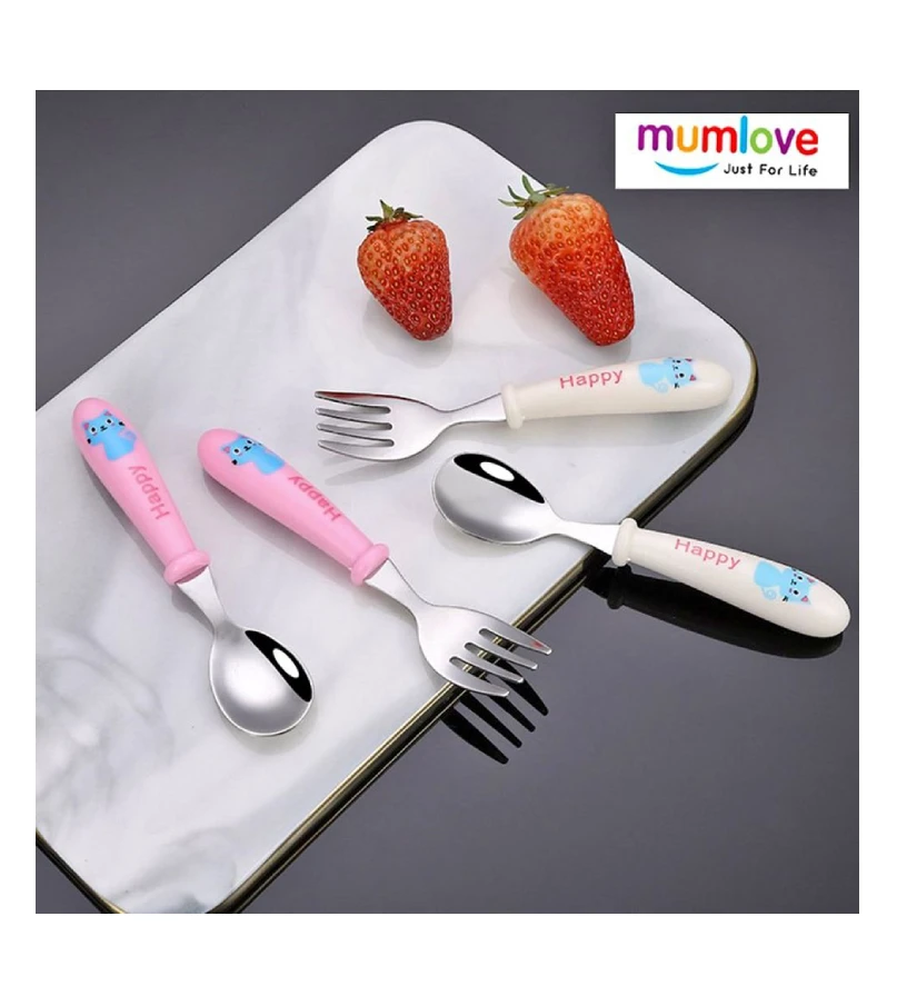 Mumlove New Model Happy Small Cutlery Set