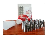 12 Cake Decorating Icing Piping With Steel Nozzles