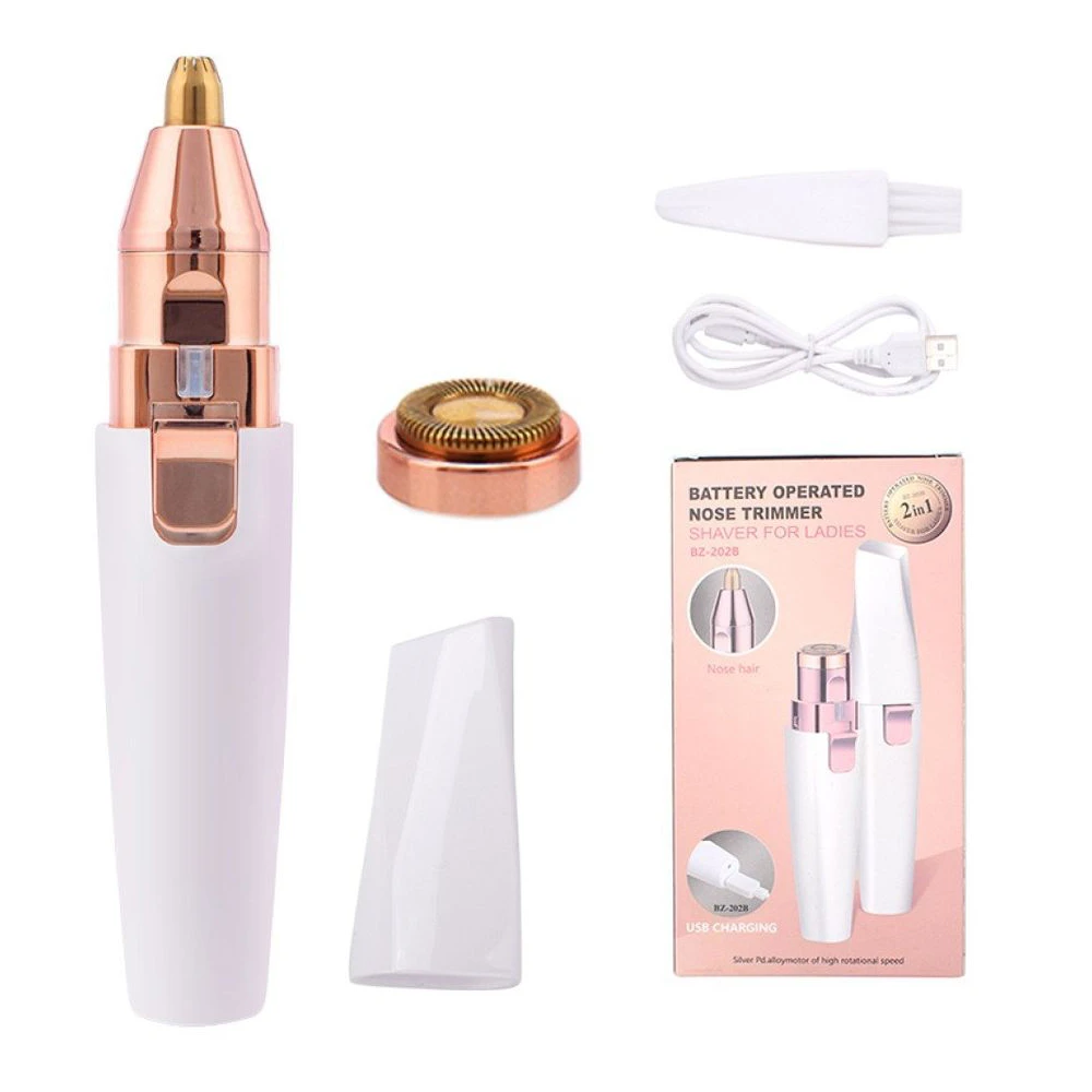 2 In 1 Battery Operated Eyebrow and Facial Trimmer