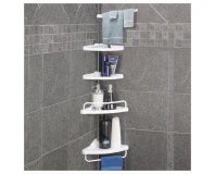 Telescopic 4 Tier Shower Corner Bathroom Shelf