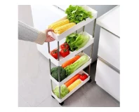 4 Layer Movable Storage Rack Space Saving Organize