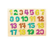 Multicolored Wooden Numbers Learning Board