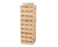 Jenga Number Wooden Blocks