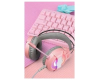 V8000 RGB Light Pink Gaming Headphone