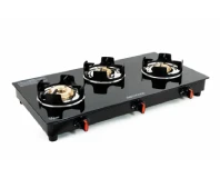 3 Burner Instacook Glass Top Automatic Gas Stove