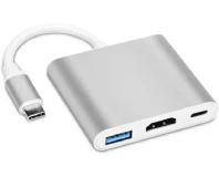 USB C to HDMI Multiport Adapter, 3-in-1 Type-C Hub
