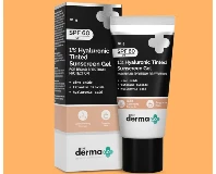 The Derma Co 1% Hyaluronic Tinted  SPF 60 Gel 30GM