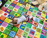 Double Sided Waterproof Baby Play Mat 5 x 6 ft