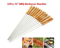 Barbecue Skewers 12Pcs Stainless Steel Needles