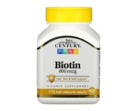 21st Century Biotin 800 MCG 110 Tablets