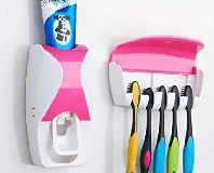 Automatic Toothpaste Dispenser & Toothbrush Holder