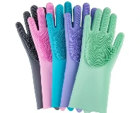 Magic Silicone Dishwashing Gloves 1 Pair