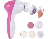 Pink 5 In 1 Face Massager And Cleanser