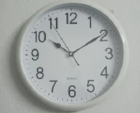 Quartz Metal Round Silent Sweep Wall Clock 10 Inch