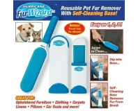 Reusable Pet Fur Remover With Self-Cleaning Base