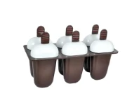 Plastic Ice Candy, Kulfi Maker Moulds 6 Cups Set