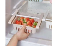 Refrigerator Sliding Storage Basket Tray Set