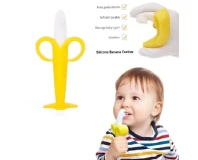 Banana Silicone Training Toothbrush for Baby