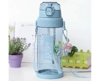 Portable Plastic Water Straw Bottle 1450ml