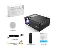 Cheerlux C8 Mini Projector for Homes Schools Cafes
