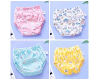Baby Training Pants Leakproof Reusable Diapers 4pc