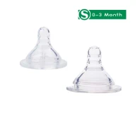 Silicone Gel teether Care Baby Bottle Nipple2 pcs