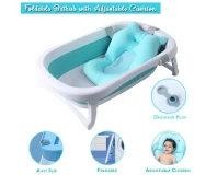 Baby Foldable Bathtub with Adjustable Cusion