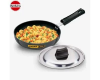 Hawkins AF22RS Hard Anodised Frying Pan - SS Lid