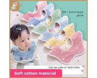 Baby Round Cotton Bibs 3 pcs