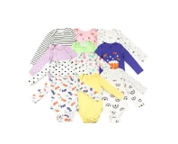 Full Sleeves Assorted Unisex Baby Romper 6 pcs