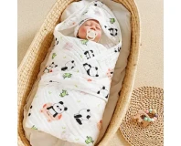 Muslin Newborn infant Adjustable Swaddle Blanket