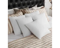 Korean Washable Fiber White Stripe Cushion