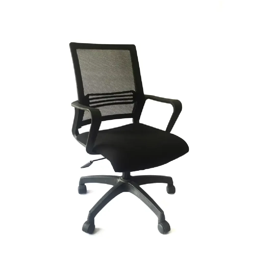 HIK Black Solid Revolving Office Chair Price in Nepal