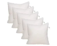 Fiber Korean White Cushion Set of 5